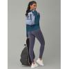imageTHE GYM PEOPLE Womens Long Sleeve Workout Shirts Athletic Crewneck Hiking Tops with Thumb HoleDark Blue Green