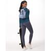 imageTHE GYM PEOPLE Womens Long Sleeve Workout Shirts Athletic Crewneck Hiking Tops with Thumb HoleDark Blue Green