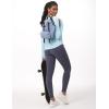imageTHE GYM PEOPLE Womens Long Sleeve Workout Shirts Athletic Crewneck Hiking Tops with Thumb HoleLight Blue