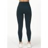 imageTHE GYM PEOPLE Womens V Cross Waist Workout Leggings Tummy Control Running Yoga Pants with PocketsCharcoal Grey