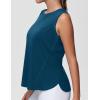 imageTHE GYM PEOPLE Womens Workout Tank Tops Loose Fit Sleeveless Breathable Yoga Shirts with Side SlitsDark Blue Green