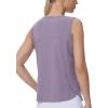 imageTHE GYM PEOPLE Womens Workout Tank Tops Loose Fit Sleeveless Breathable Yoga Shirts with Side SlitsGrey Purple