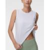 imageTHE GYM PEOPLE Womens Workout Tank Tops Loose Fit Sleeveless Breathable Yoga Shirts with Side SlitsHeather White