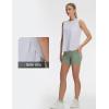 imageTHE GYM PEOPLE Womens Workout Tank Tops Loose Fit Sleeveless Breathable Yoga Shirts with Side SlitsHeather White