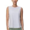 imageTHE GYM PEOPLE Womens Workout Tank Tops Loose Fit Sleeveless Breathable Yoga Shirts with Side SlitsHeather White