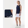 imageTHE GYM PEOPLE Womens Workout Tank Tops Loose Fit Sleeveless Breathable Yoga Shirts with Side SlitsNavy Blue