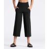 imageTHE GYM PEOPLE Womens Yoga Pants with Pockets and Tummy Control High Waist in Flare CropBlack