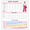 imageTHE GYM PEOPLE Womens Yoga Pants with Pockets and Tummy Control High Waist in Flare CropBright Pink