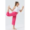 imageTHE GYM PEOPLE Womens Yoga Pants with Pockets and Tummy Control High Waist in Flare CropBright Pink