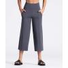 imageTHE GYM PEOPLE Womens Yoga Pants with Pockets and Tummy Control High Waist in Flare CropDark Grey
