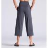imageTHE GYM PEOPLE Womens Yoga Pants with Pockets and Tummy Control High Waist in Flare CropDark Grey