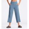 imageTHE GYM PEOPLE Womens Yoga Pants with Pockets and Tummy Control High Waist in Flare CropDenim Blue