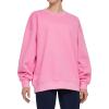imageTHE GYM PEOPLE Womens Fleece Crewneck Loose fit Soft Oversized Pullover SweatshirtPink