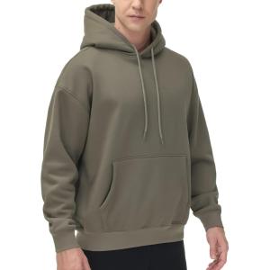 imageTHE GYM PEOPLE Mens Fleece Pullover Hoodie Loose Fit Ultra Soft Hooded Sweatshirt With PocketsGrey