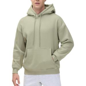 imageTHE GYM PEOPLE Mens Fleece Pullover Hoodie Loose Fit Ultra Soft Hooded Sweatshirt With PocketsLight Green