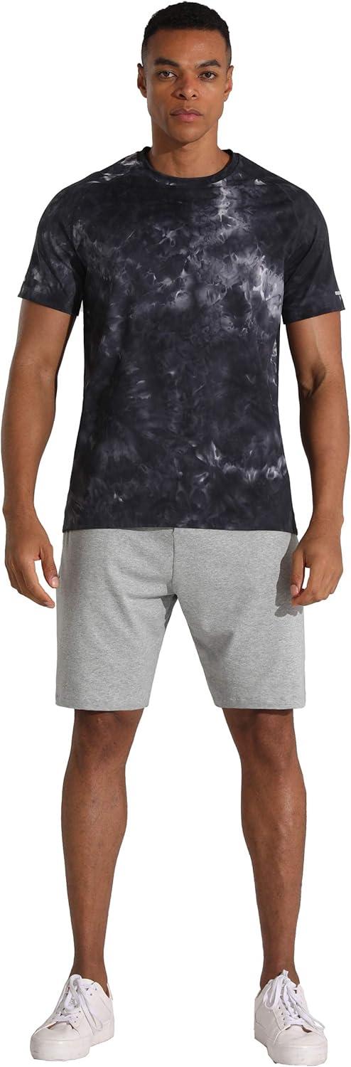 imageMens Lounge Shorts with Deep Pockets Loosefit Jersey Shorts for RunningWorkoutTraining Basketball605 Grey