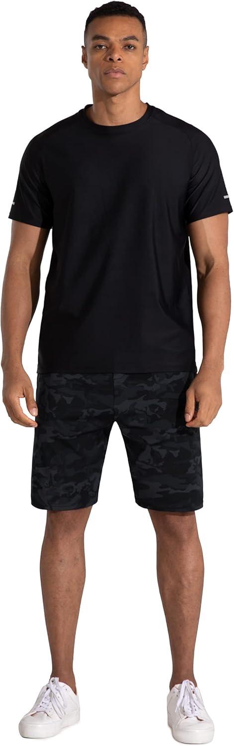 imageMens Lounge Shorts with Deep Pockets Loosefit Jersey Shorts for RunningWorkoutTraining BasketballBlackgrey Camo