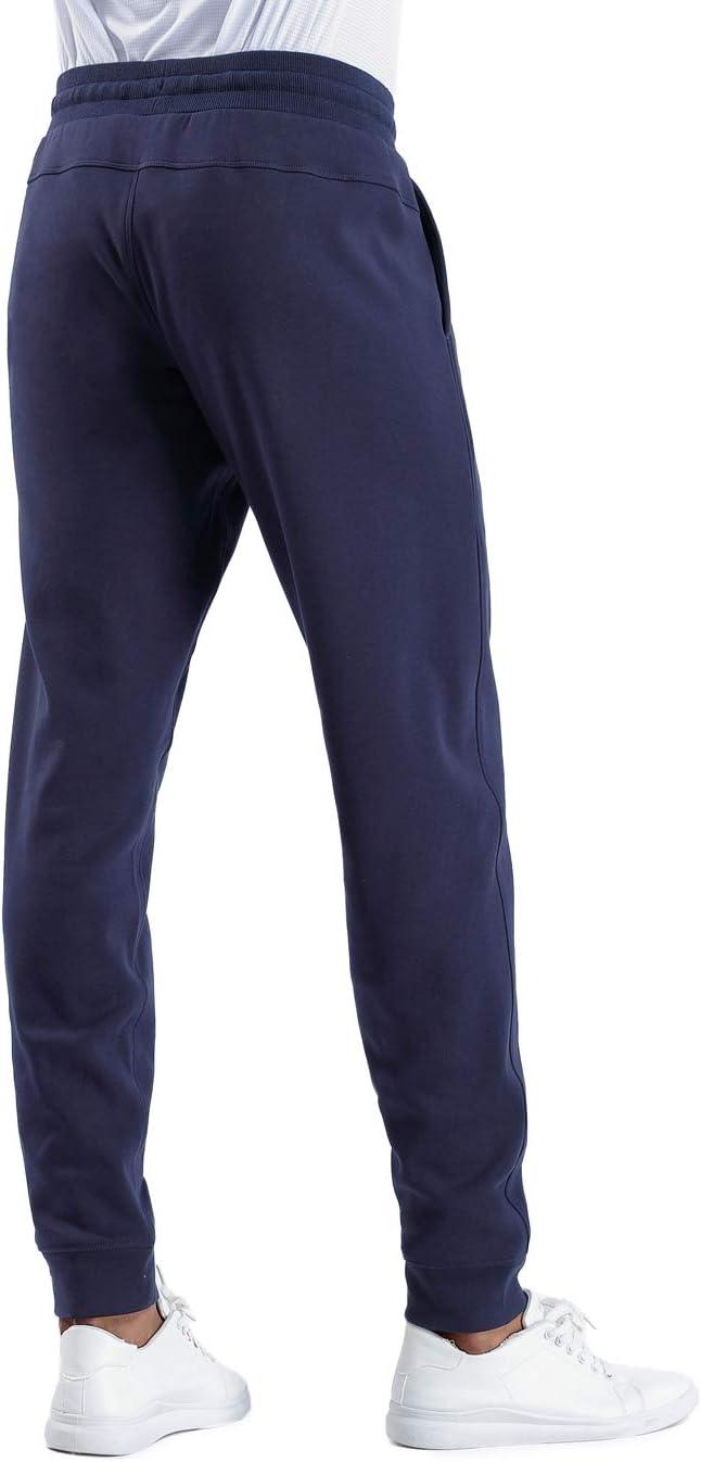 imageTHE GYM PEOPLE Mens Fleece Joggers Pants with Deep Pockets in Loosefit StyleFleece Lined Blue