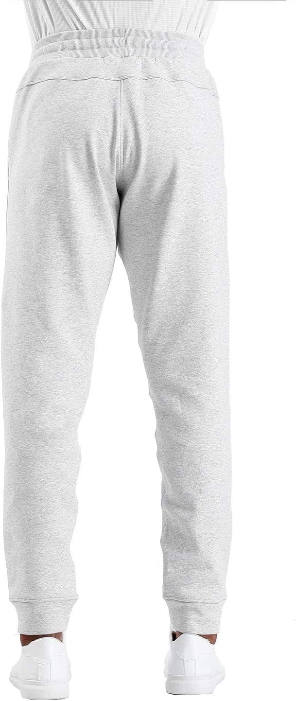 imageTHE GYM PEOPLE Mens Fleece Joggers Pants with Deep Pockets in Loosefit StyleFleece Lined Light Grey