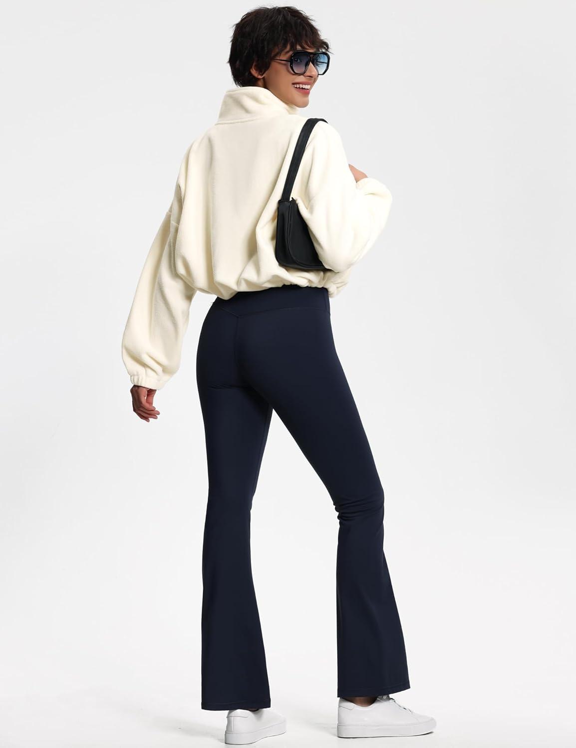 imageTHE GYM PEOPLE Womens Half Zip Crop Pullover Sweatshirt Fleece Stand Collar Workout Tops with Pockets Drawstring HemBeige