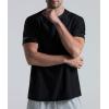 imageMens Cooling Ice Silk Running Shirts Quick Dry Short Sleeve Athletic Gym TShirts UPF 50 Outdoor Workout TshirtsBlack