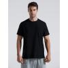 imageMens Cooling Ice Silk Running Shirts Quick Dry Short Sleeve Athletic Gym TShirts UPF 50 Outdoor Workout TshirtsBlack