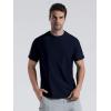 imageMens Cooling Ice Silk Running Shirts Quick Dry Short Sleeve Athletic Gym TShirts UPF 50 Outdoor Workout TshirtsBlue