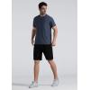 imageMens Cooling Ice Silk Running Shirts Quick Dry Short Sleeve Athletic Gym TShirts UPF 50 Outdoor Workout TshirtsCharcoal Grey