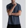 imageMens Cooling Ice Silk Running Shirts Quick Dry Short Sleeve Athletic Gym TShirts UPF 50 Outdoor Workout TshirtsCharcoal Grey