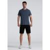imageMens Cooling Ice Silk Running Shirts Quick Dry Short Sleeve Athletic Gym TShirts UPF 50 Outdoor Workout TshirtsCharcoal Grey