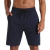 imageMens Lounge Shorts with Deep Pockets Loosefit Jersey Shorts for RunningWorkoutTraining Basketball605 Blue