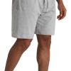 imageMens Lounge Shorts with Deep Pockets Loosefit Jersey Shorts for RunningWorkoutTraining Basketball605 Grey