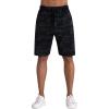imageMens Lounge Shorts with Deep Pockets Loosefit Jersey Shorts for RunningWorkoutTraining BasketballBlackgrey Camo
