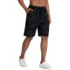imageMens Lounge Shorts with Deep Pockets Loosefit Jersey Shorts for RunningWorkoutTraining BasketballBlackgrey Camo