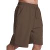 imageMens Lounge Shorts with Deep Pockets Loosefit Jersey Shorts for RunningWorkoutTraining BasketballBrown