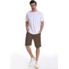 imageMens Lounge Shorts with Deep Pockets Loosefit Jersey Shorts for RunningWorkoutTraining BasketballBrown