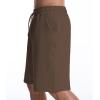 imageMens Lounge Shorts with Deep Pockets Loosefit Jersey Shorts for RunningWorkoutTraining BasketballBrown