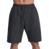 imageMens Lounge Shorts with Deep Pockets Loosefit Jersey Shorts for RunningWorkoutTraining BasketballDark Grey