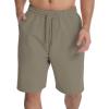imageMens Lounge Shorts with Deep Pockets Loosefit Jersey Shorts for RunningWorkoutTraining BasketballGrey Brown