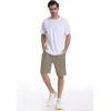 imageMens Lounge Shorts with Deep Pockets Loosefit Jersey Shorts for RunningWorkoutTraining BasketballGrey Brown
