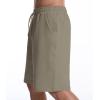 imageMens Lounge Shorts with Deep Pockets Loosefit Jersey Shorts for RunningWorkoutTraining BasketballGrey Brown