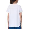 imageTHE GYM PEOPLE Girls Athletic Shirts Short Sleeve Workout Tops Kids Basic Tees with Side SlitsWhite