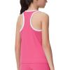 imageTHE GYM PEOPLE Girls Athletic Tank Tops Racerback Sleeveless Running Yoga Workout ShirtsBright Pink
