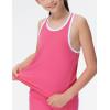imageTHE GYM PEOPLE Girls Athletic Tank Tops Racerback Sleeveless Running Yoga Workout ShirtsBright Pink