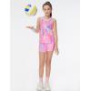 imageTHE GYM PEOPLE Girls Athletic Tank Tops Racerback Sleeveless Running Yoga Workout ShirtsColorful Pink