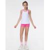 imageTHE GYM PEOPLE Girls Athletic Tank Tops Racerback Sleeveless Running Yoga Workout ShirtsWhite