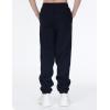 imageTHE GYM PEOPLE Girls Fleece Tapered Workout Sweatpants Warm Soft Athletic Joggers Pants with PocketsBlack