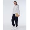 imageTHE GYM PEOPLE Girls Fleece Tapered Workout Sweatpants Warm Soft Athletic Joggers Pants with PocketsBlack
