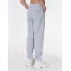 imageTHE GYM PEOPLE Girls Fleece Tapered Workout Sweatpants Warm Soft Athletic Joggers Pants with PocketsGrey