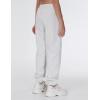 imageTHE GYM PEOPLE Girls Fleece Tapered Workout Sweatpants Warm Soft Athletic Joggers Pants with PocketsHeather White